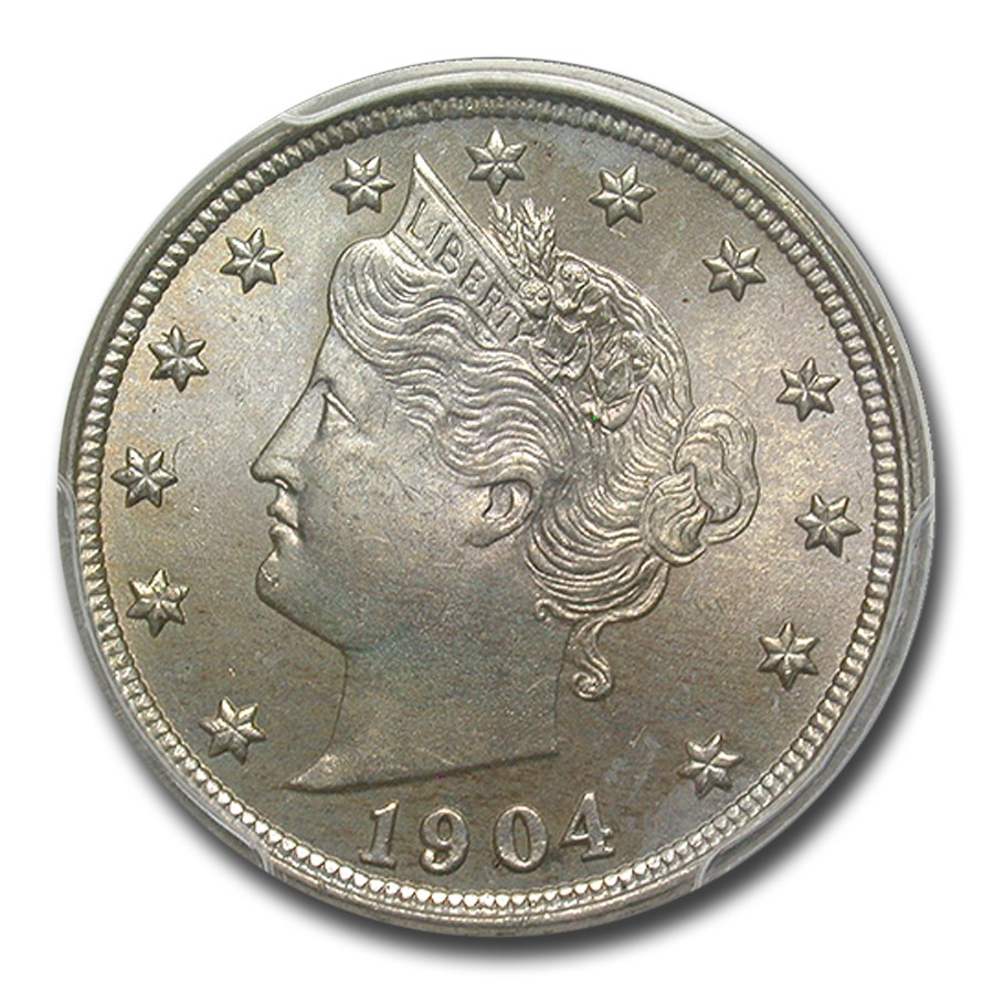 1904 Liberty Head V Nickel MS-65+ PCGS