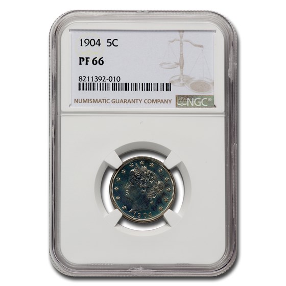 1904 Liberty Head V Nickel PF-66 NGC 1904 Liberty Head V Nickel PF-66 NGC