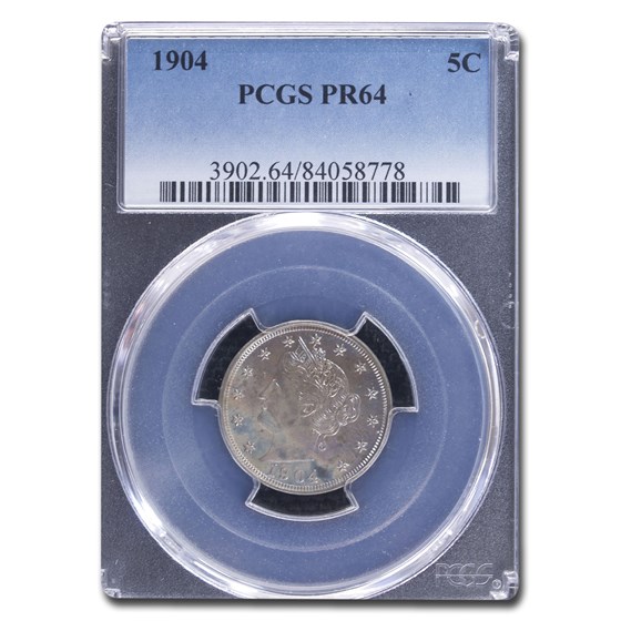 1904 Liberty Head V Nickel PR-64 PCGS 1904 Liberty Head V Nickel PR-64 PCGS