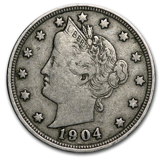 1904 Liberty Head V Nickel VF 1904 Liberty Head V Nickel VF