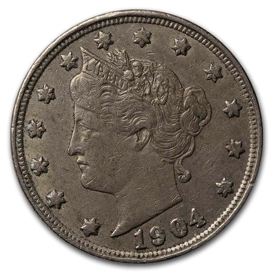 1904 Liberty Head V Nickel XF