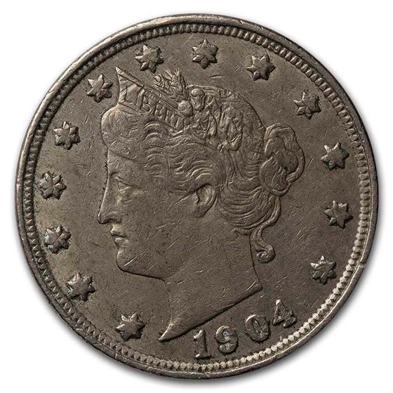1904 Liberty Head V Nickel XF 1904 Liberty Head V Nickel XF