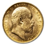 1904-M Australia Gold Sovereign Edward VII BU