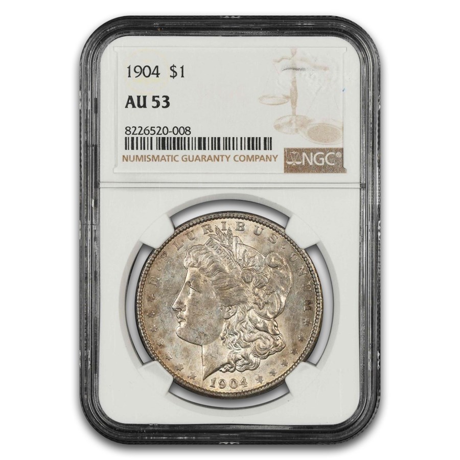 1904 Morgan Dollar AU-53 NGC