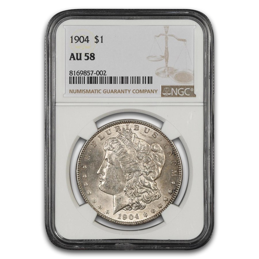 1904 Morgan Dollar AU-58 NGC