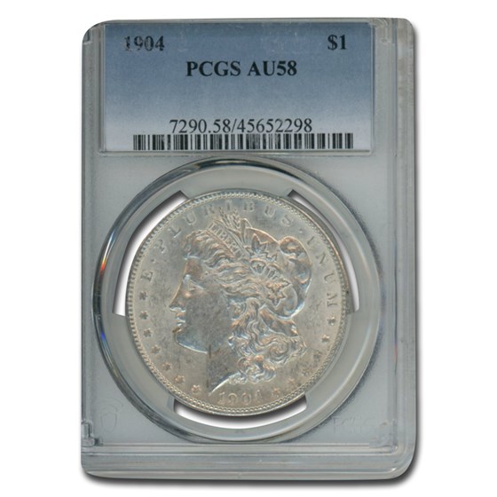 1904 Morgan Dollar AU-58 PCGS 1904 Morgan Dollar AU-58 PCGS