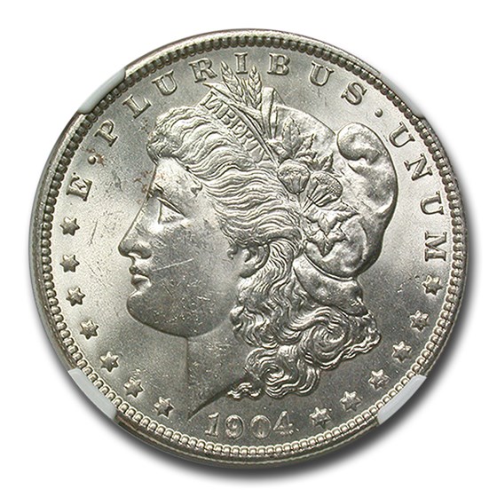 1904 Morgan Dollar MS-62 NGC 1904 Morgan Dollar MS-62 NGC