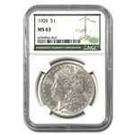 1904 Morgan Dollar MS-63 NGC (Green Label)