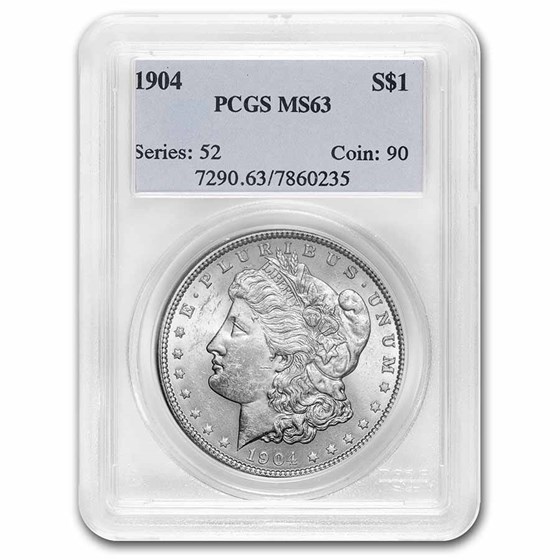 1904 Morgan Dollar MS-63 PCGS 1904 Morgan Dollar MS-63 PCGS