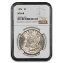 1904 Morgan Dollar MS-64 NGC