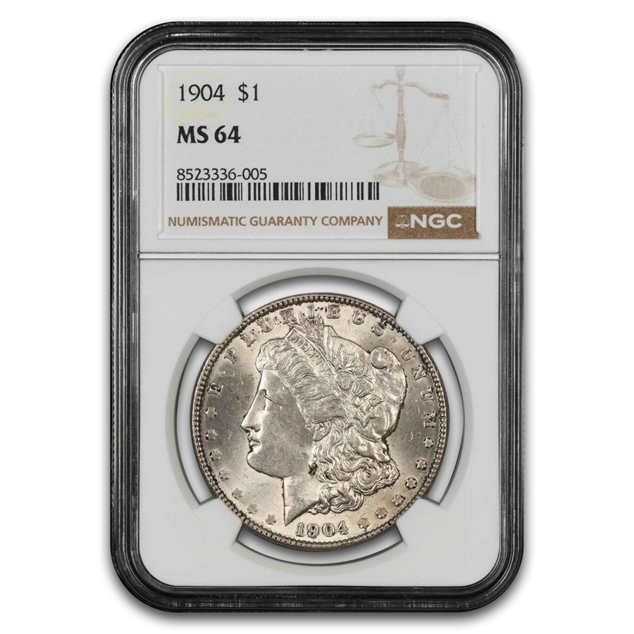 1904 Morgan Dollar MS-64 NGC