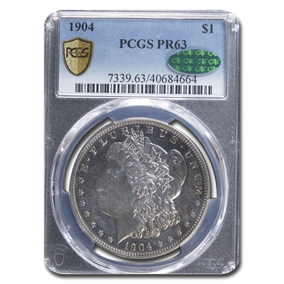 1904 Morgan Dollar PR-63 PCGS CAC 1904 Morgan Dollar PR-63 PCGS CAC