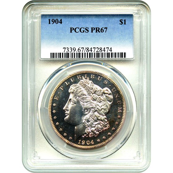 1904 Morgan Dollar PR-67 PCGS 1904 Morgan Dollar PR-67 PCGS