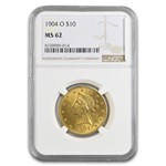 1904-O $10 Liberty Gold Eagle MS-62 NGC
