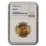 1904-O $10 Liberty Gold Eagle MS-62 NGC