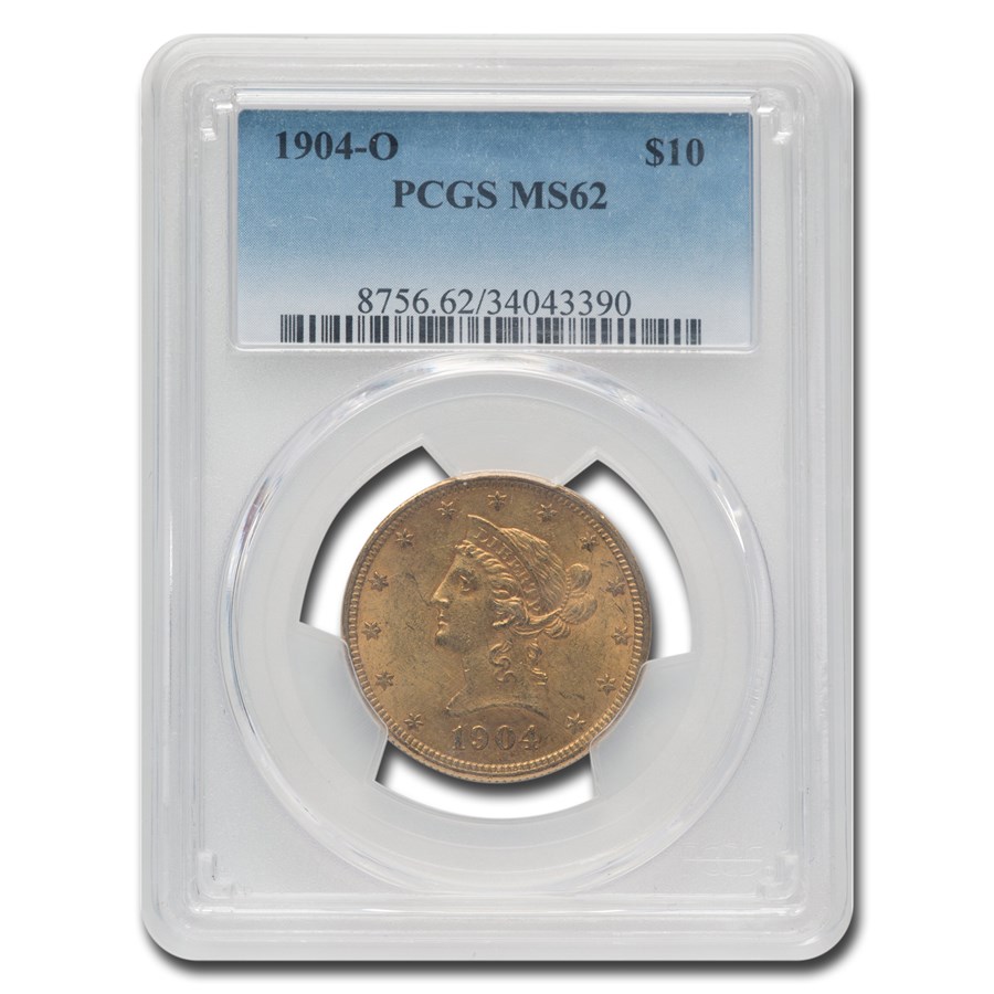 1904-O $10 Liberty Gold Eagle MS-62 PCGS