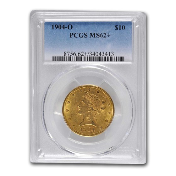 1904-O $10 Liberty Gold Eagle MS-62+ PCGS 1904-O $10 Liberty Gold Eagle MS-62+ PCGS