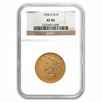 1904-O $10 Liberty Gold Eagle XF-45 NGC