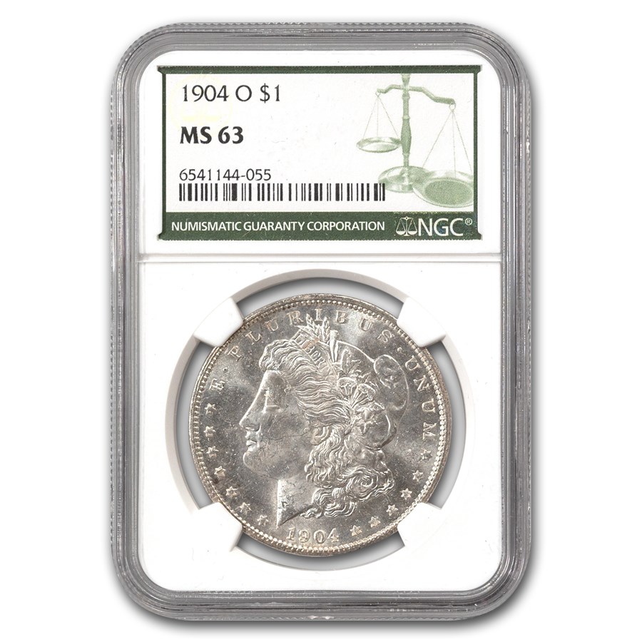 1904-O Morgan Dollar MS-63 NGC (Green Label)