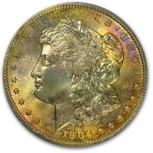 1904-O Morgan Dollar MS-63 PCGS (Full Toning) 1904-O Morgan Dollar MS-63 PCGS (Full Toning)