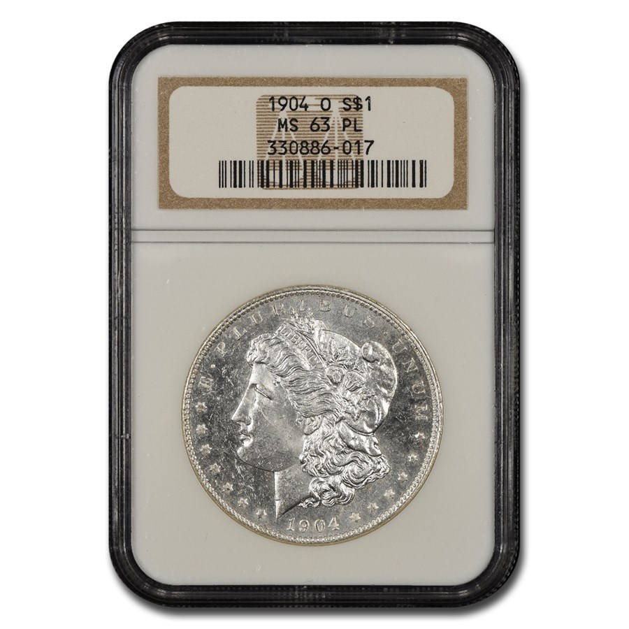 1904-O Morgan Dollar MS-63 PL Proof Like NGC  