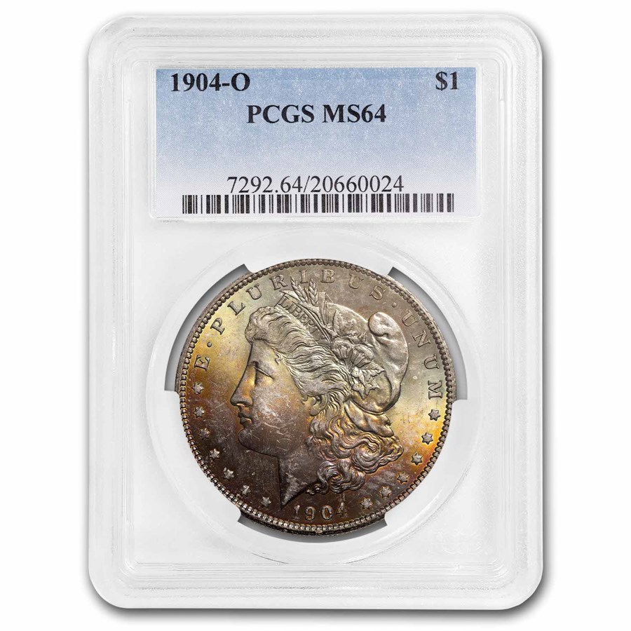 1904-O Morgan Dollar MS-64 PCGS (Beautifully Toned)
