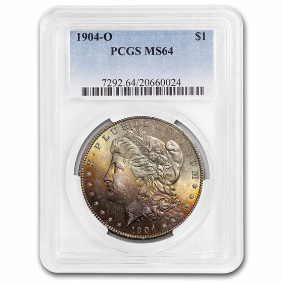 1904-O Morgan Dollar MS-64 PCGS (Beautifully Toned) 1904-O Morgan Dollar MS-64 PCGS (Beautifully Toned)