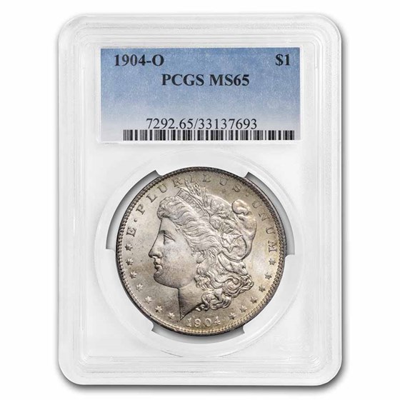 1904-O Morgan Dollar MS-65 PCGS (Toning Obv & Rev) 1904-O Morgan Dollar MS-65 PCGS (Toning Obv & Rev)