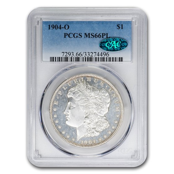 1904-O Morgan Dollar MS-66 PL PCGS CAC 1904-O Morgan Dollar MS-66 PL PCGS CAC