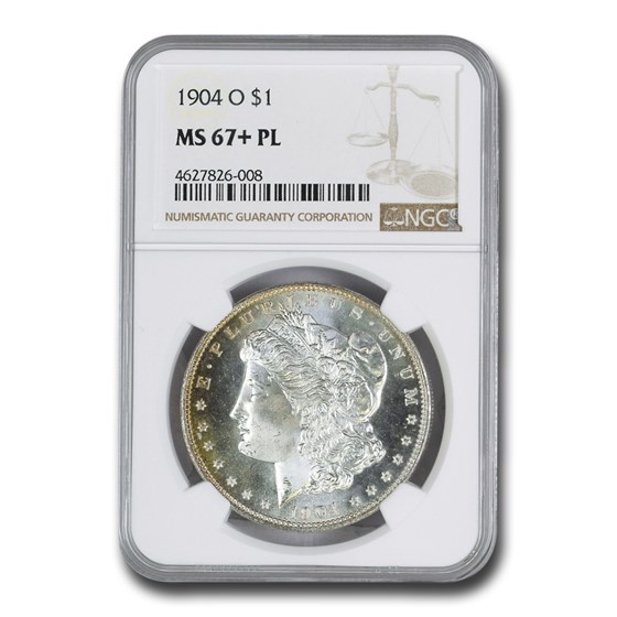 1904-O Morgan Dollar MS-67+ NGC (PL)