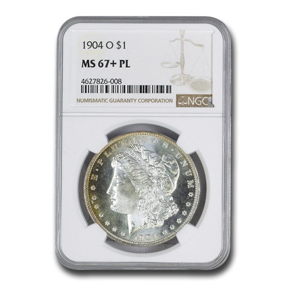 1904-O Morgan Dollar MS-67+ NGC (PL) 1904-O Morgan Dollar MS-67+ NGC (PL)