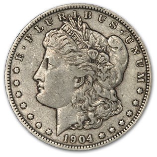 1904-O Morgan Dollar XF 1904-O Morgan Dollar XF