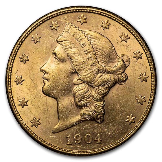 1904-S $20 Liberty Gold Double Eagle AU 1904-S $20 Liberty Gold Double Eagle AU