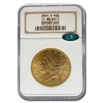 1904-S $20 Liberty Gold Double Eagle MS-63 NGC CAC