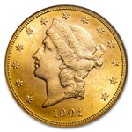 1904-S $20 Liberty Gold Double Eagle MS-63 NGC