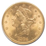 1904-S $20 Liberty Gold Double Eagle MS-64+ PCGS