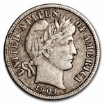 1904-S Barber Dime VF