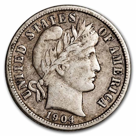 1904-S Barber Dime VF 1904-S Barber Dime VF