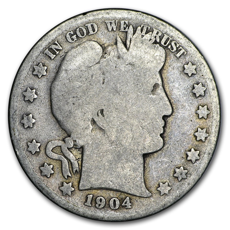 1904-S Barber Half Dollar AG
