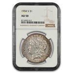 1904-S Morgan Dollar AU-50 NGC