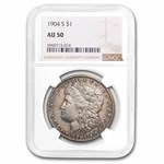 1904-S Morgan Dollar AU-50 NGC