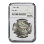1904-S Morgan Dollar AU-58 NGC