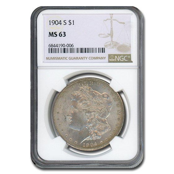 1904-S Morgan Dollar MS-63 NGC 1904-S Morgan Dollar MS-63 NGC