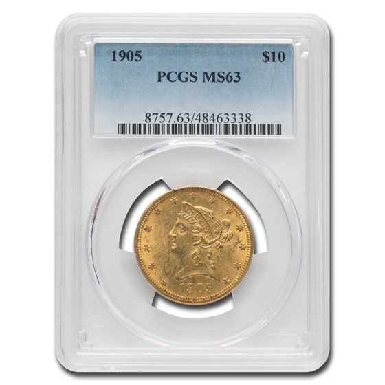 1905 $10 Liberty Gold Eagle MS-63 PCGS 1905 $10 Liberty Gold Eagle MS-63 PCGS