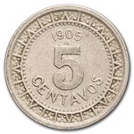 1905-1914 Mexico Nickel 5 Centavos Avg Circ