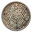 1905-1919 Germany Silver 1/2 Mark Avg Circ