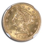 1905 $2.50 Liberty Gold Quarter Eagle MS-63 NGC
