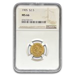 1905 $2.50 Liberty Gold Quarter Eagle MS-66 NGC