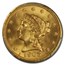 1905 $2.50 Liberty Gold Quarter Eagle MS-66 PCGS CAC
