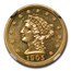 1905 $2.50 Liberty Gold Quarter Eagle PF-62 NGC